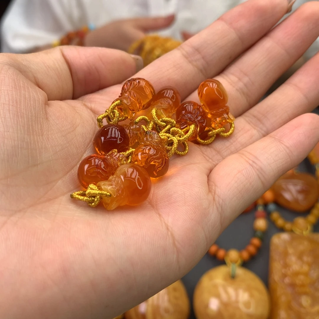 未镶嵌吊坠(不含链)琥珀多样性发一