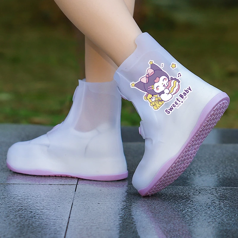 儿童雨鞋套男童女童学生上学户外中高筒雨靴新款耐磨防水鞋H606