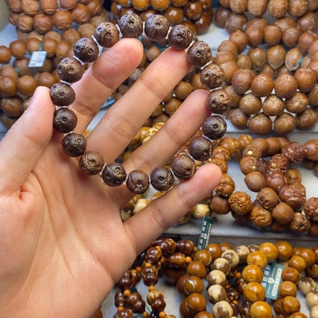 紫金鼠手串12正圆紫金鼠原籽
