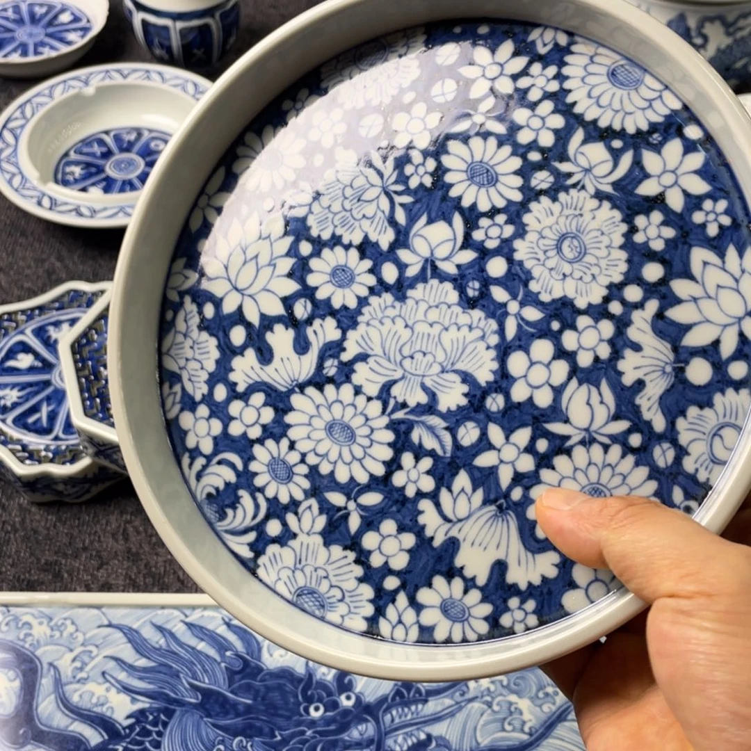 故***角景德镇陶瓷手工手绘