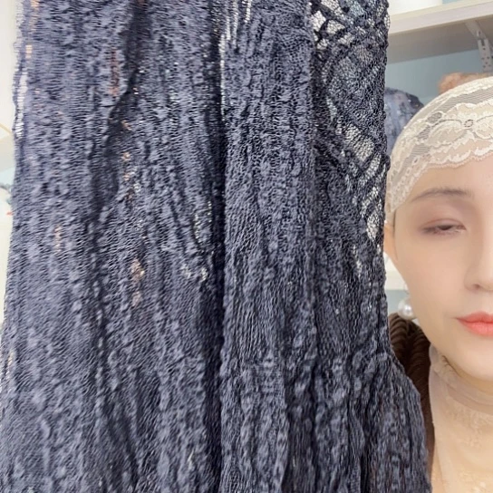 头层牛皮革涤纶（聚酯纤维）黑色泡泡打底衣