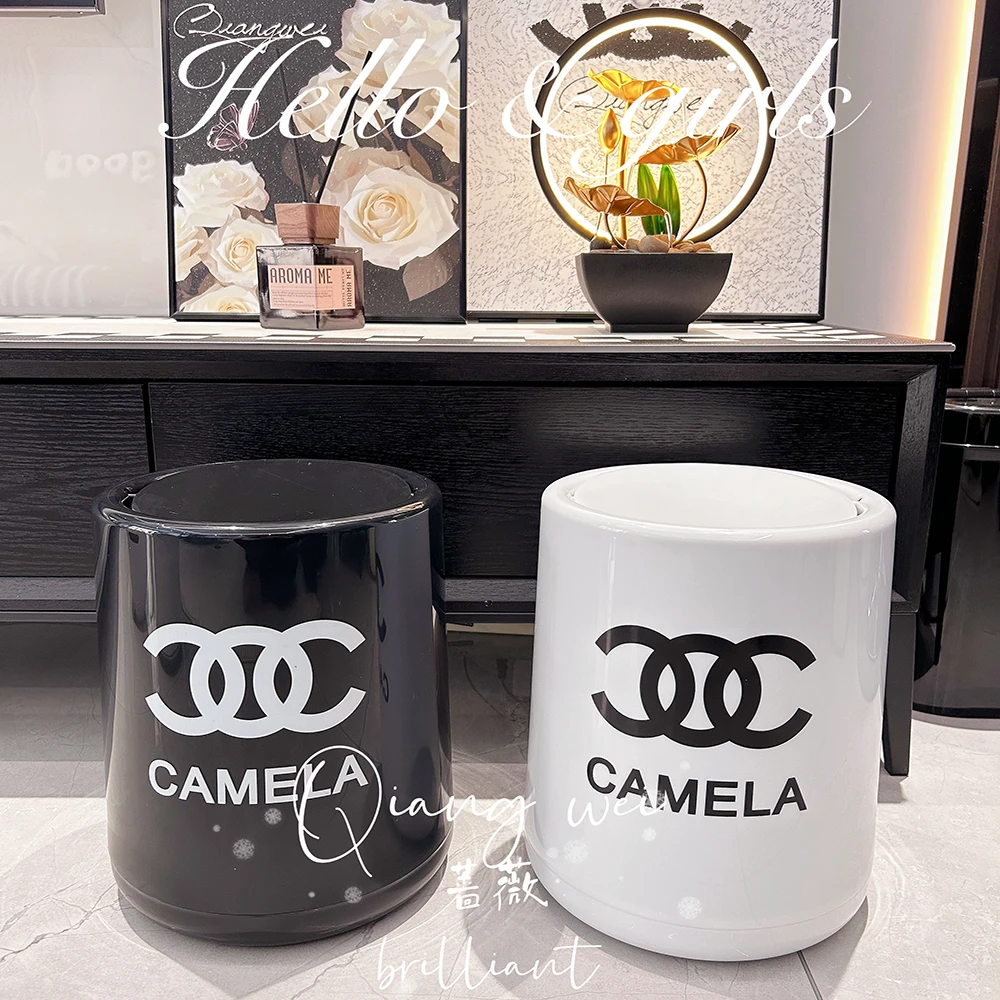 小香垃圾桶客厅垃圾桶家用卧室圾圾桶轻奢现代简约颜值大号垃圾筒