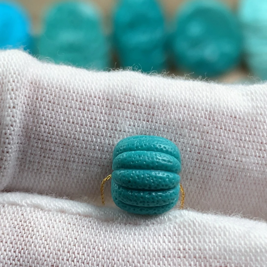 未镶嵌绿松石瓜珠卡9