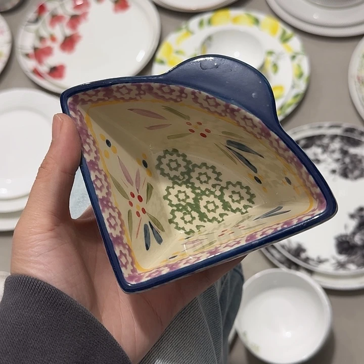 满15包邮 微瑕 三角小碗一个