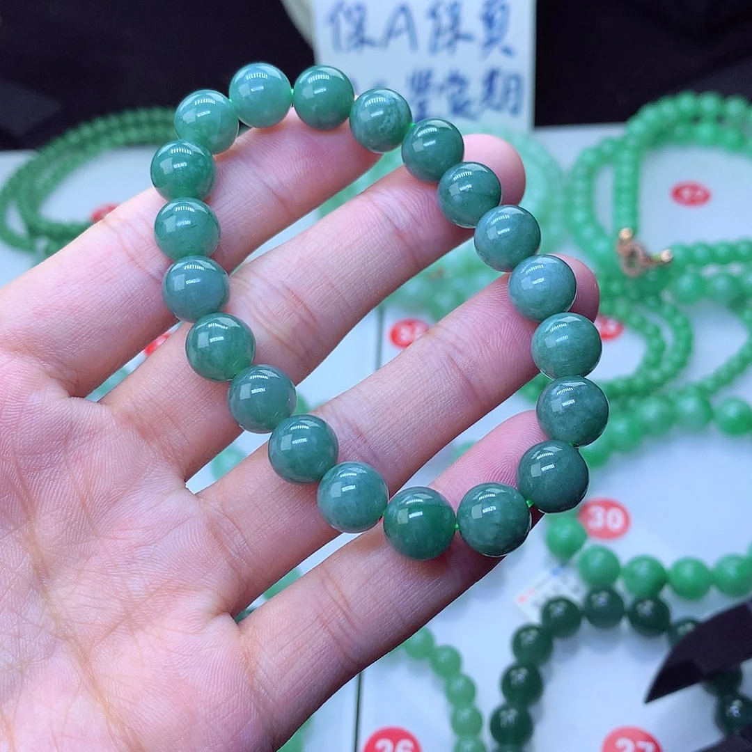 翡翠毛衣链未镶嵌