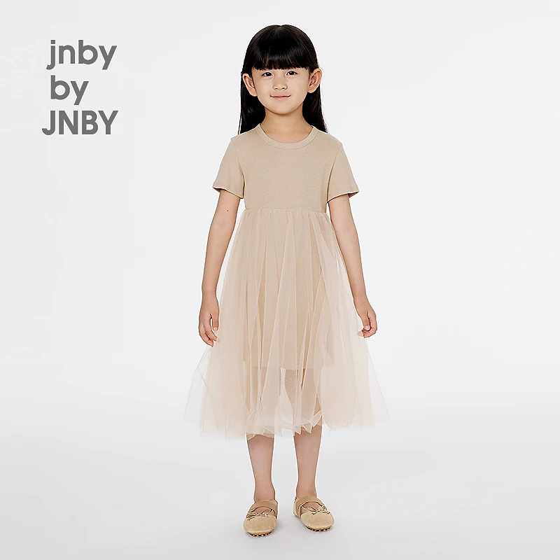 新款江南布衣童装A型圆领短袖连衣裙25夏女童1P4G10500