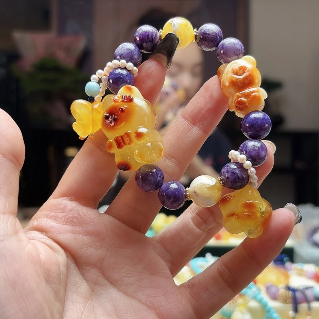 琥珀手链未镶嵌琥珀