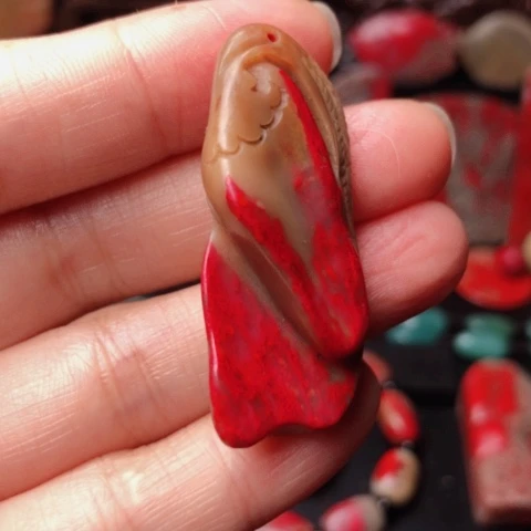 昌化鸡血石昌化鸡血石挂件