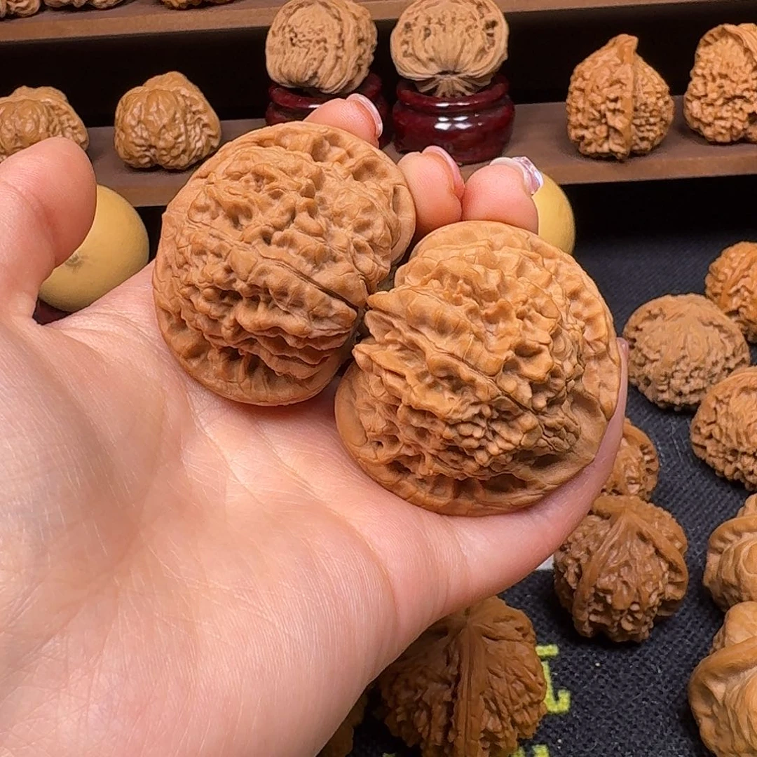 文玩核桃吊坠雪*清48官帽