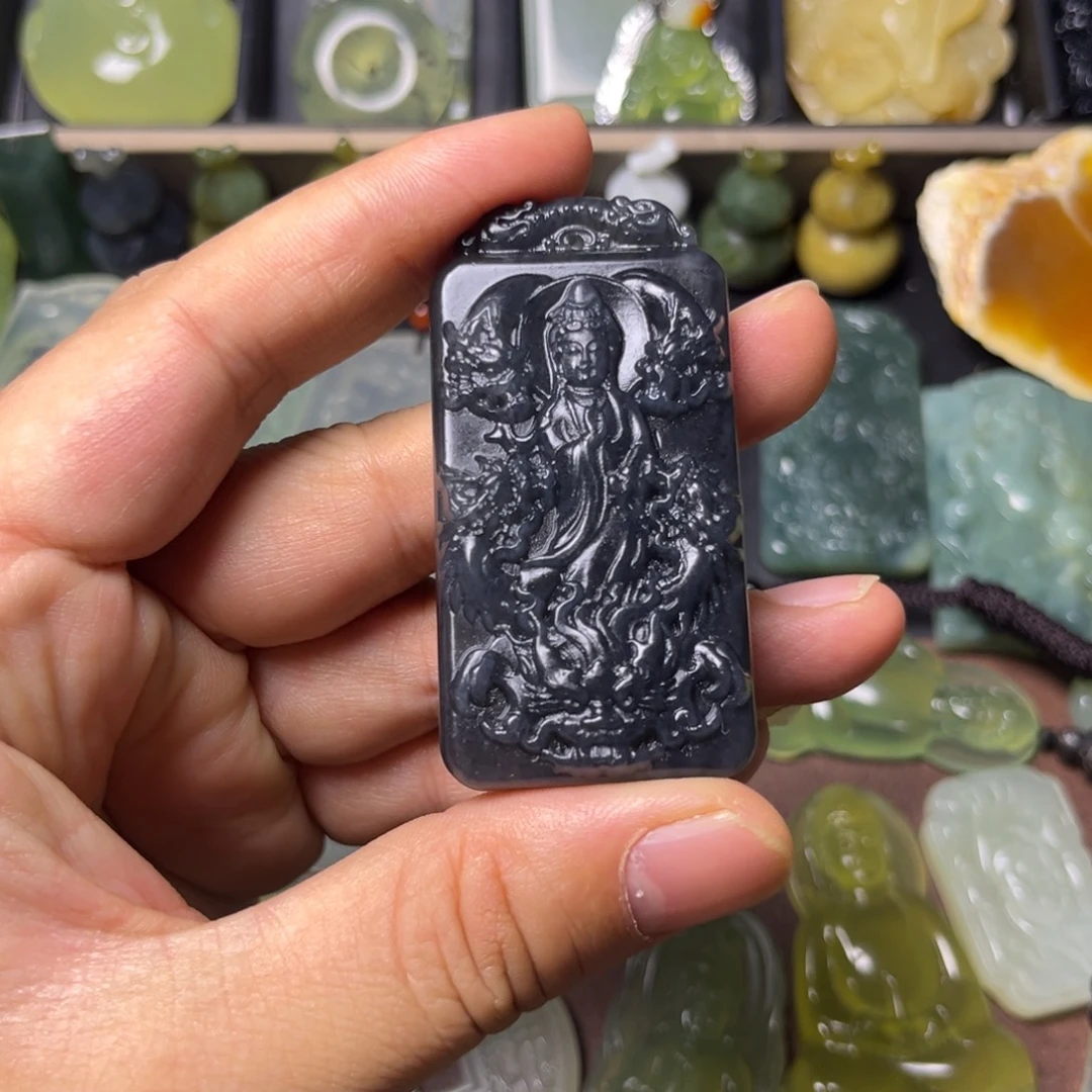 蛇纹石玉未镶嵌吊坠(不含链)