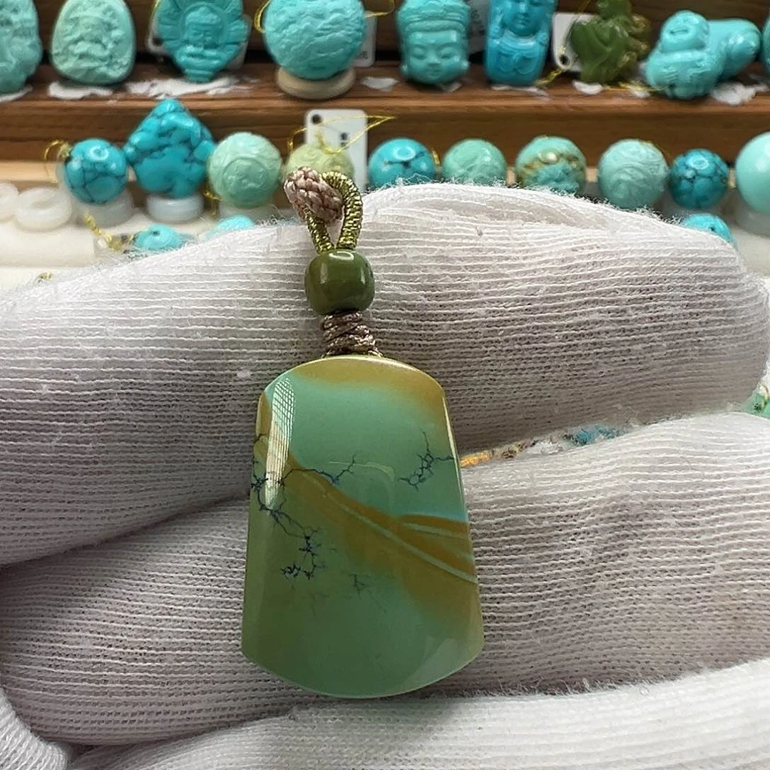 绿松石无事牌 未镶嵌