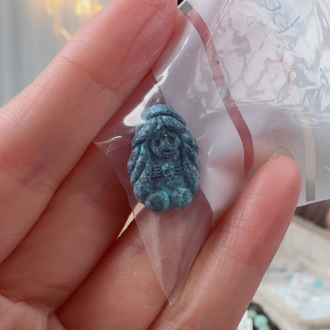 光***星绿松石未镶嵌珠宝奇石