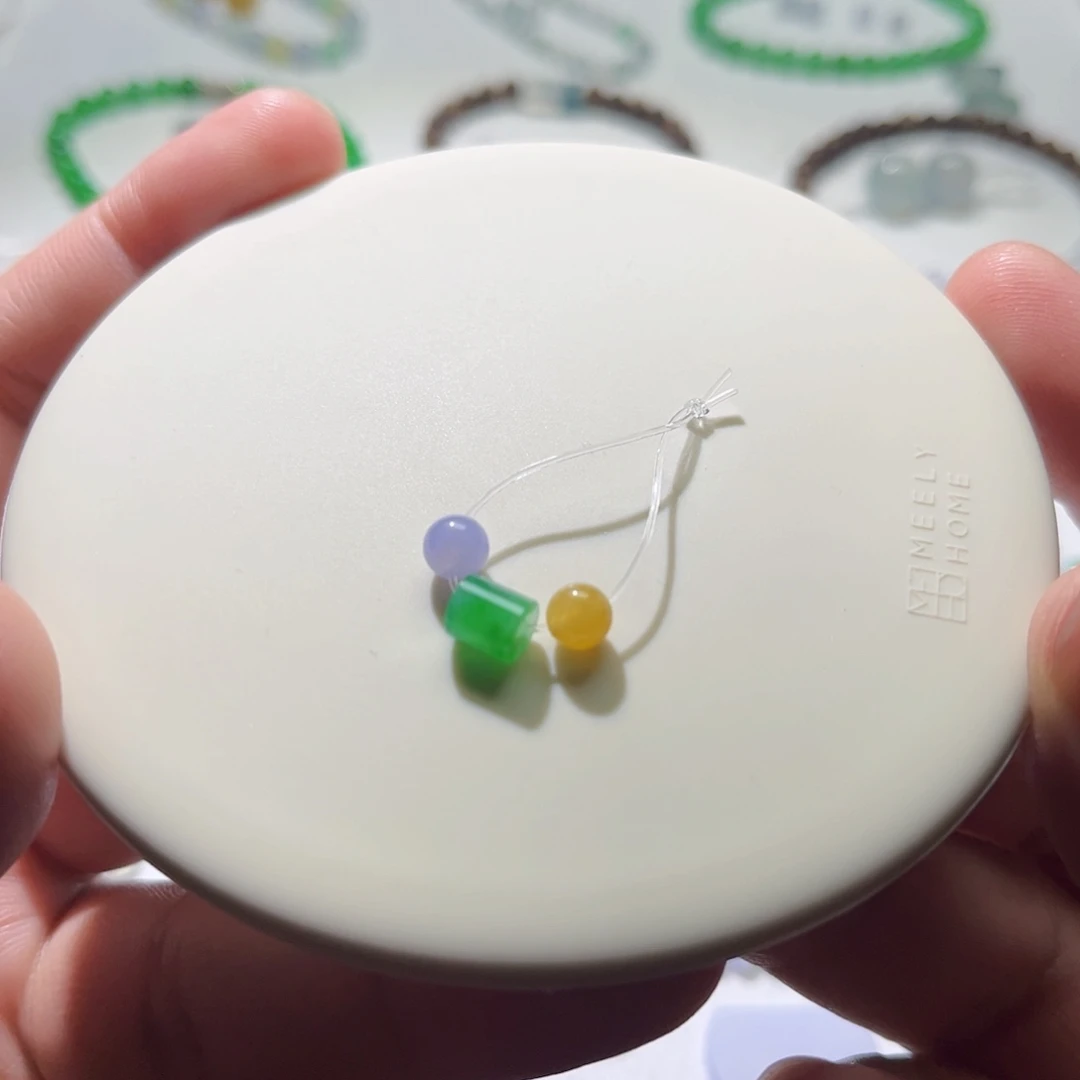 散珠翡翠翡翠散珠卡6mm