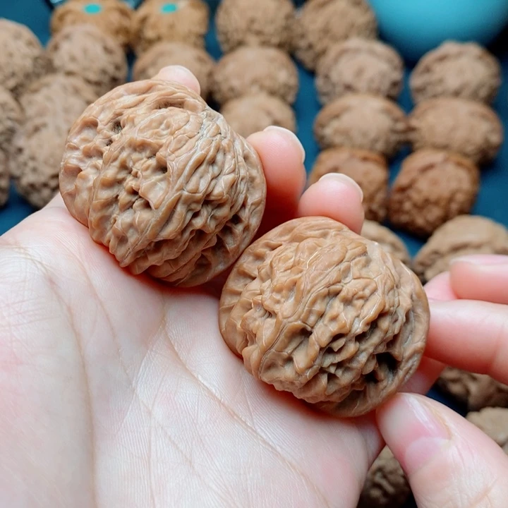 文玩核桃把件磨盘39全品