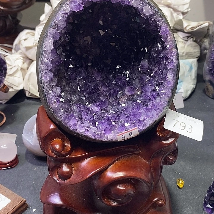 紫晶珠宝半成品未镶嵌