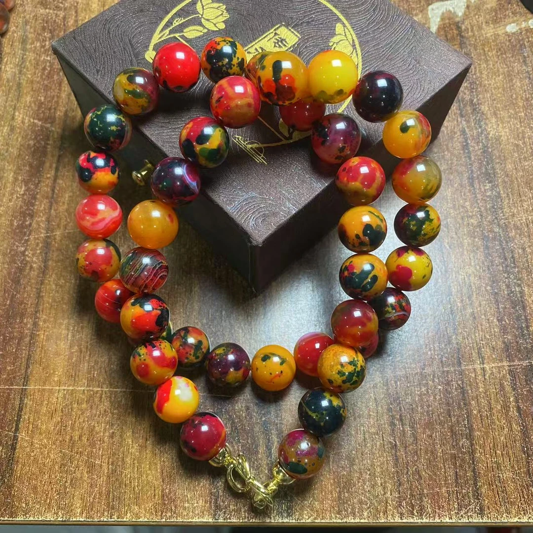 精品时尚白魔神珠项链丫3465