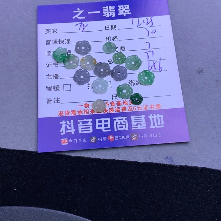 颈饰未镶嵌翡翠加***带