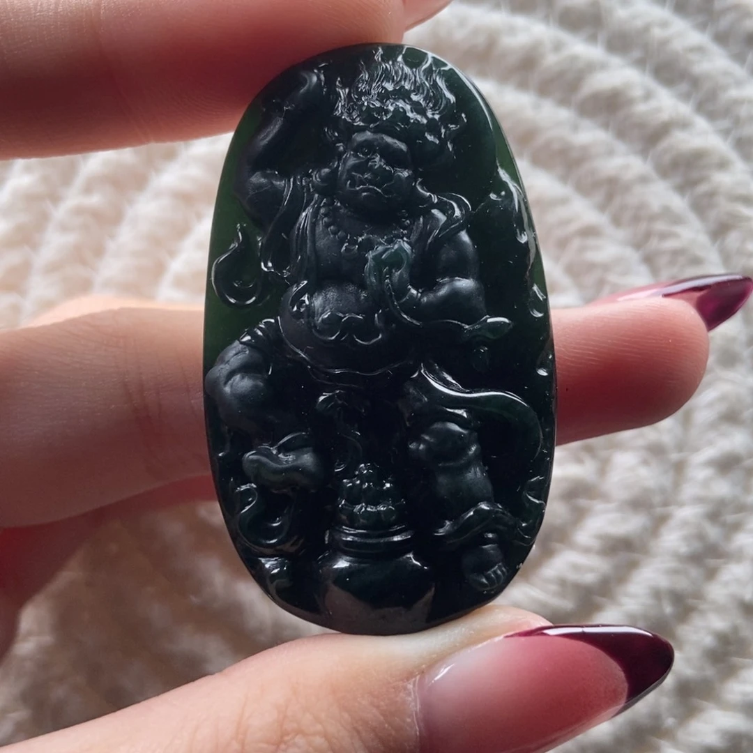 颈饰未镶嵌翡翠黑财