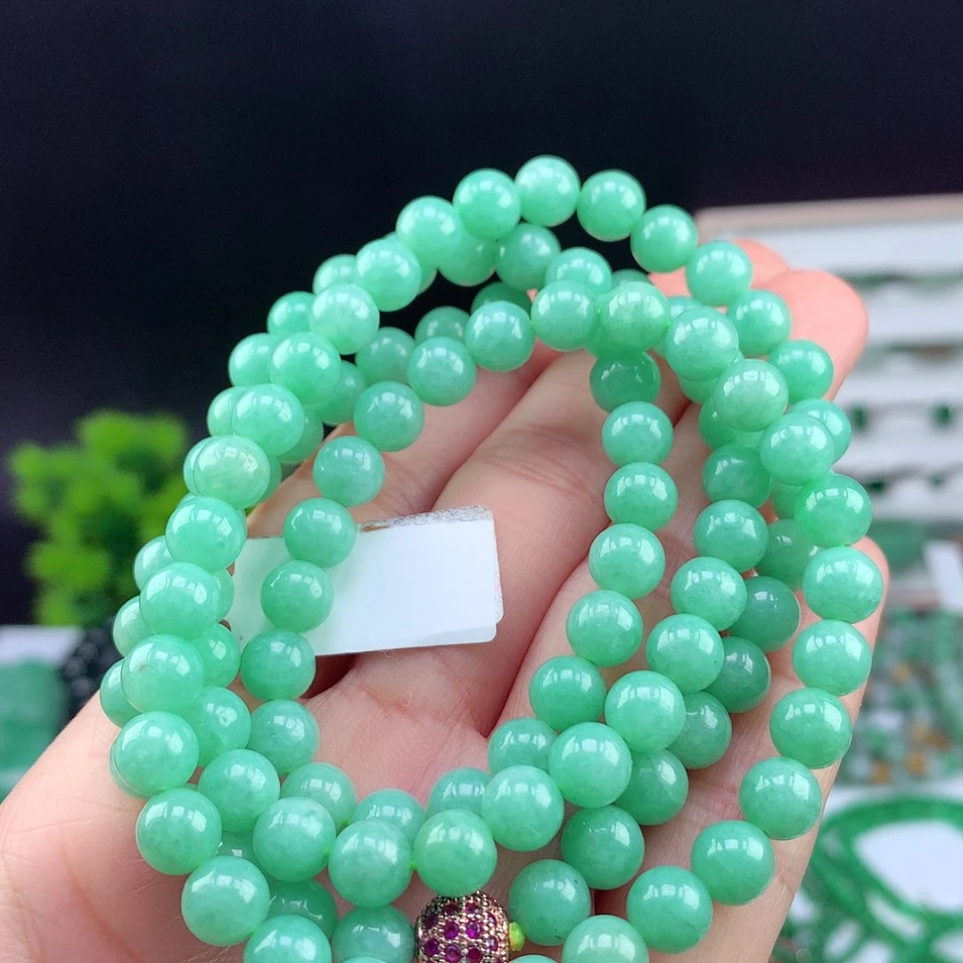 翡翠未镶嵌项链项链