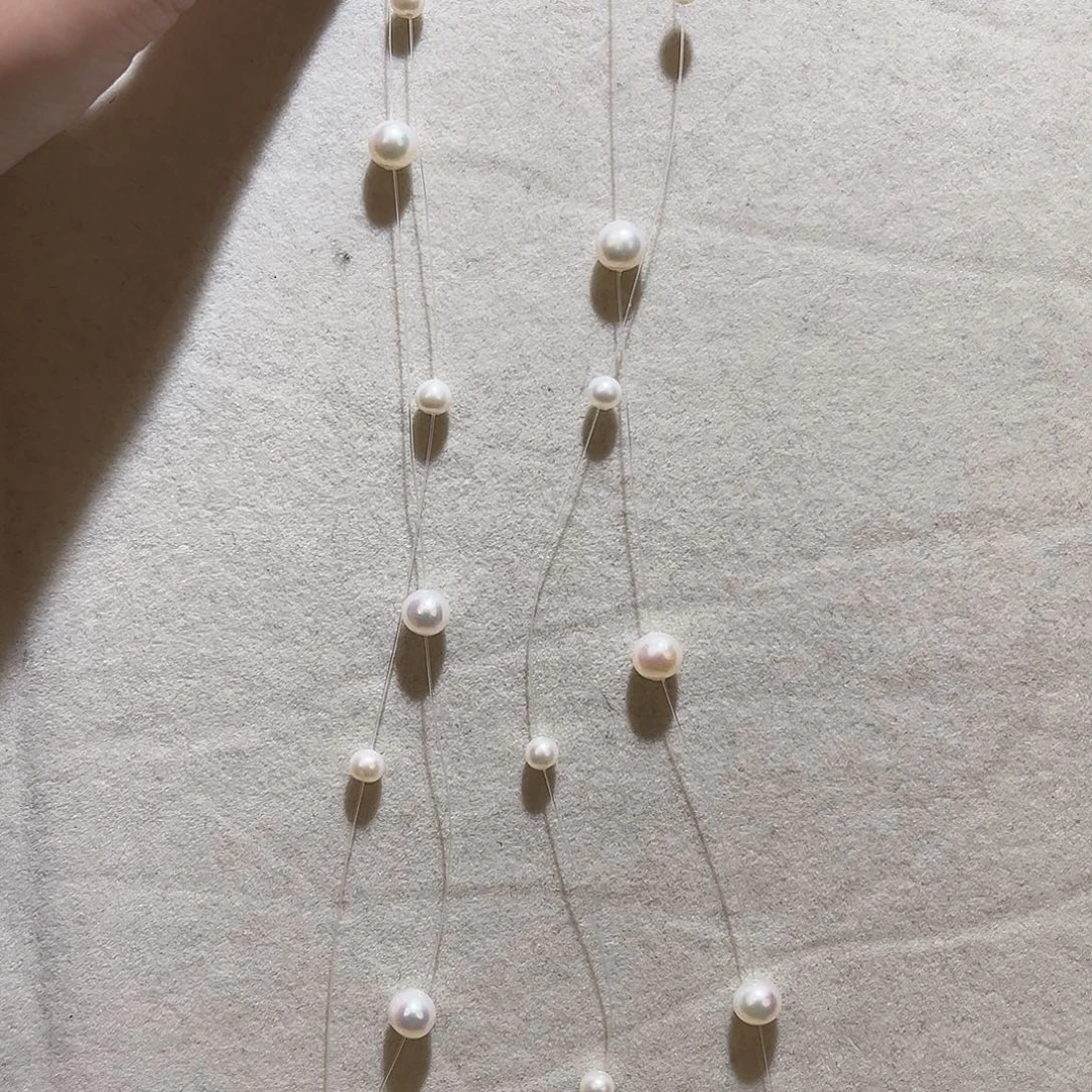 颈饰淡水珍珠银S925镶嵌