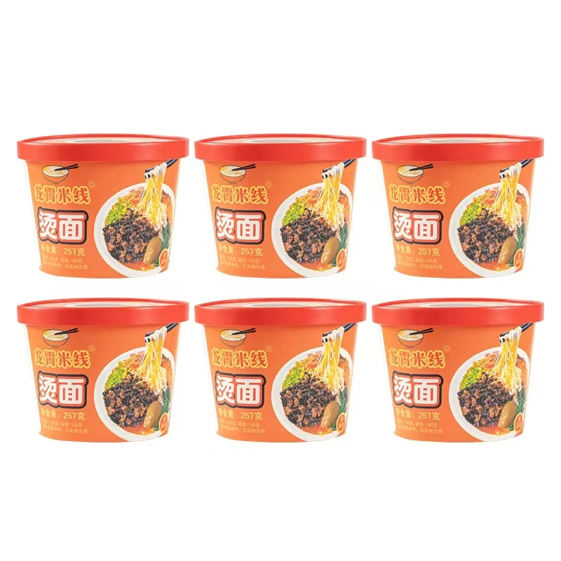 萧县特色木耳肉酱烫面6桶8包料分量足免煮速食更省时