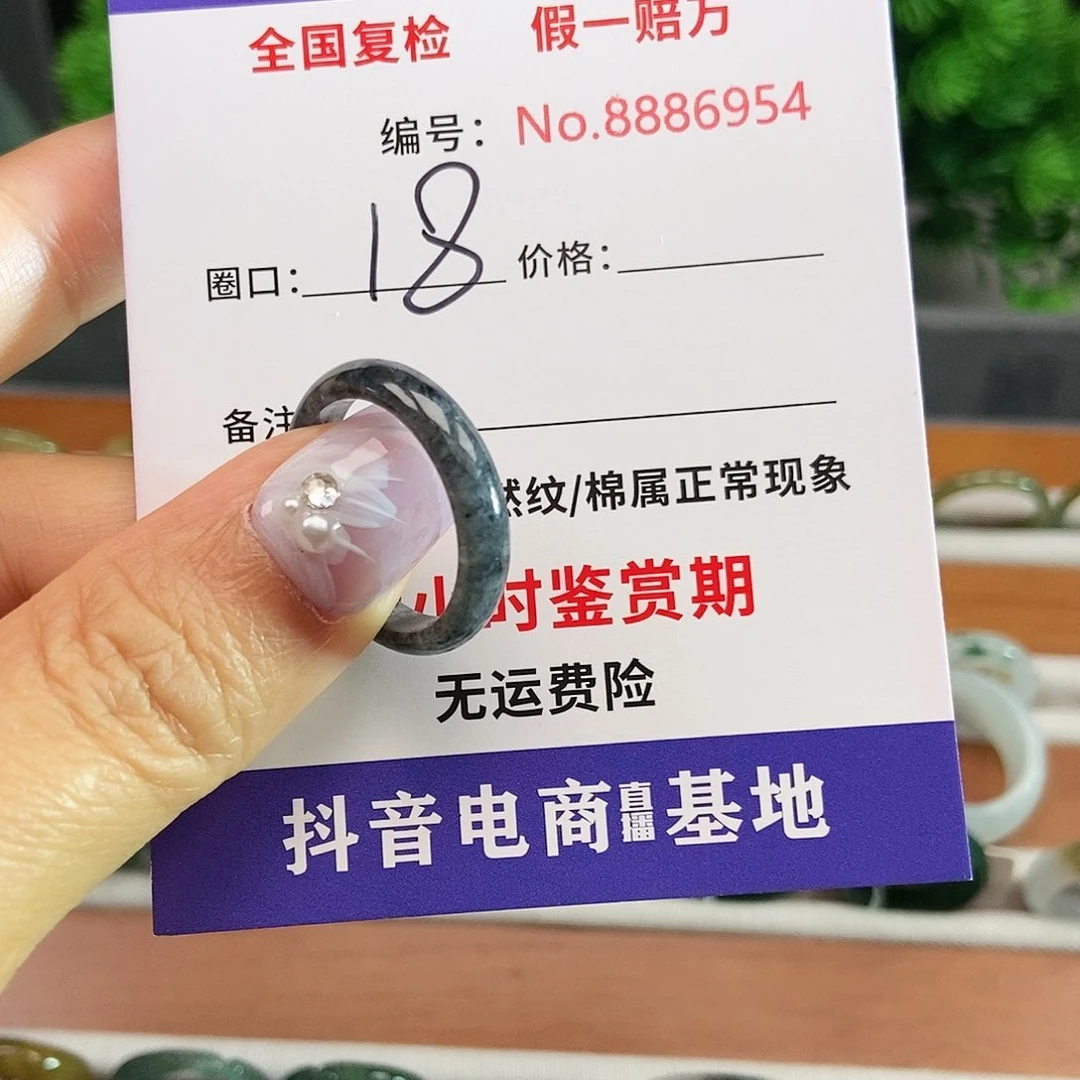 翡翠戒指未镶嵌6954.......