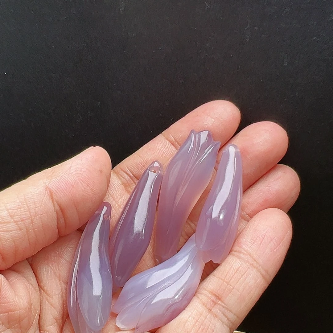 玛瑙/玉髓珠宝半成品未镶嵌随机5发一