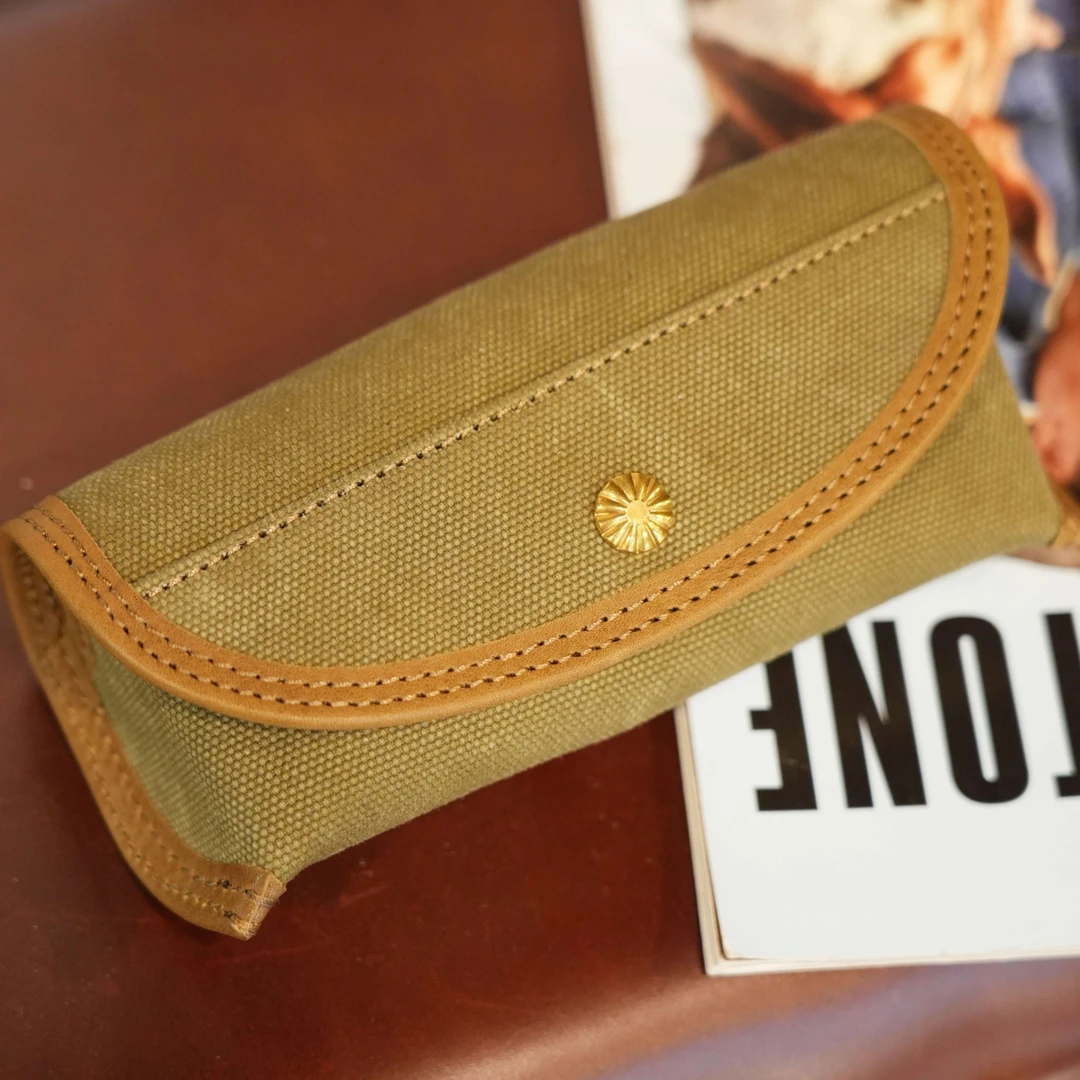 制道手工皮具眼镜盒笔盒装饰挂件可爱收纳12784