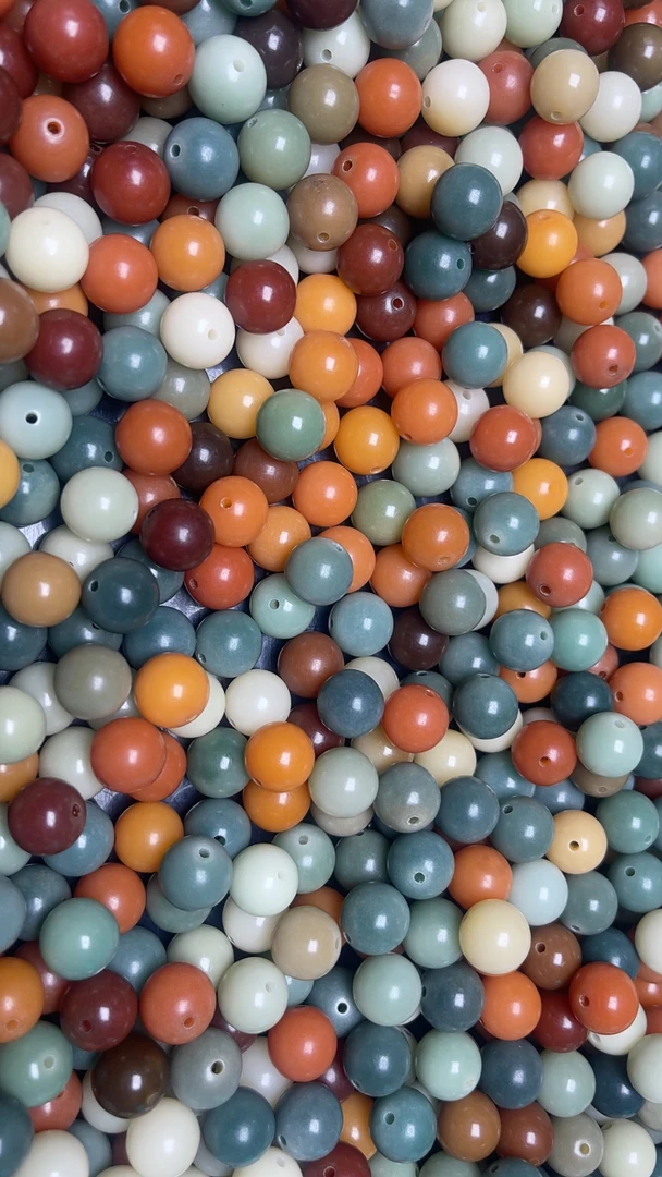 家多宝天然菩提散珠12.5mmDIY饰品手串到手50颗送六字箴言弹力绳