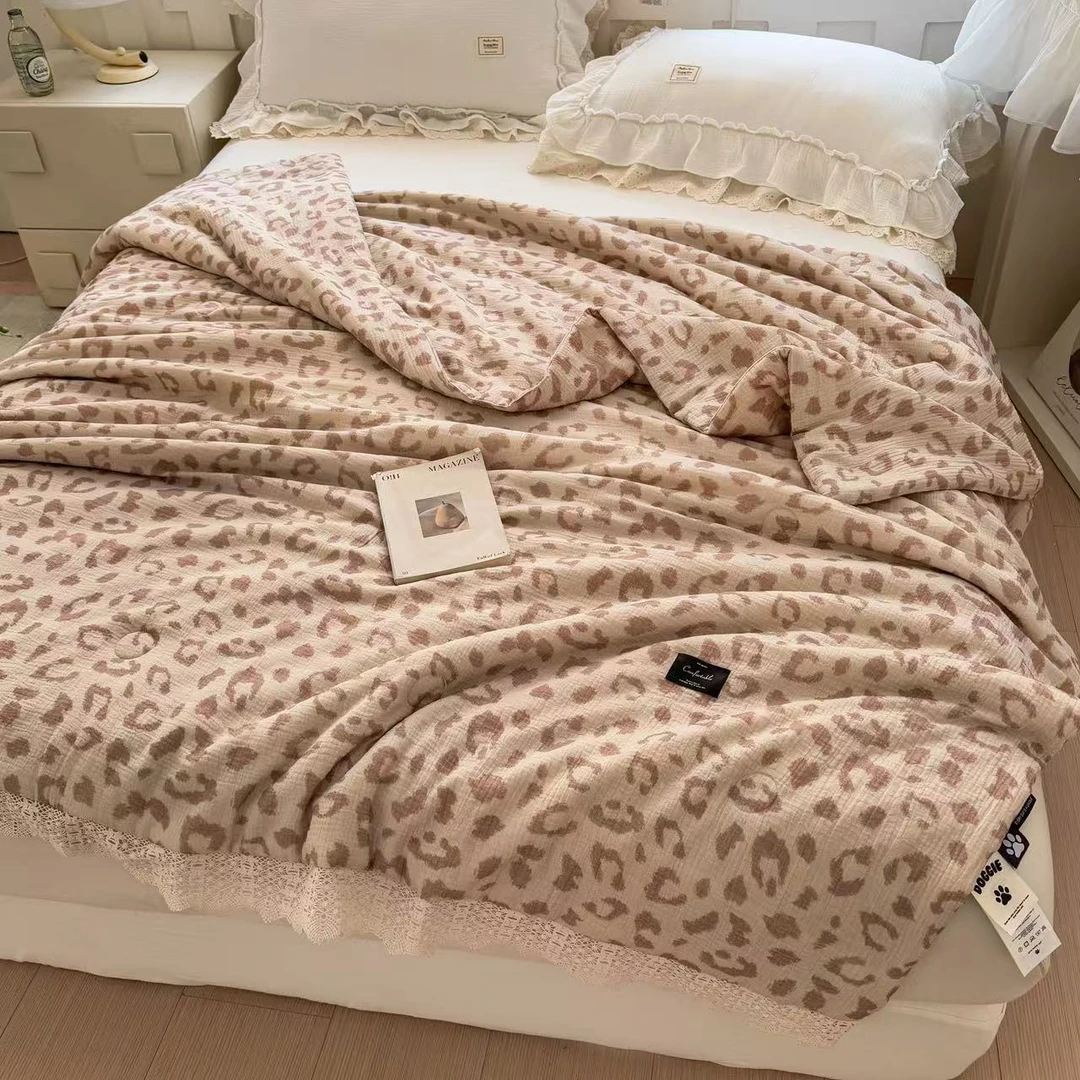 大静静家A类母婴级全棉水洗皱皱纱夏凉被可机洗