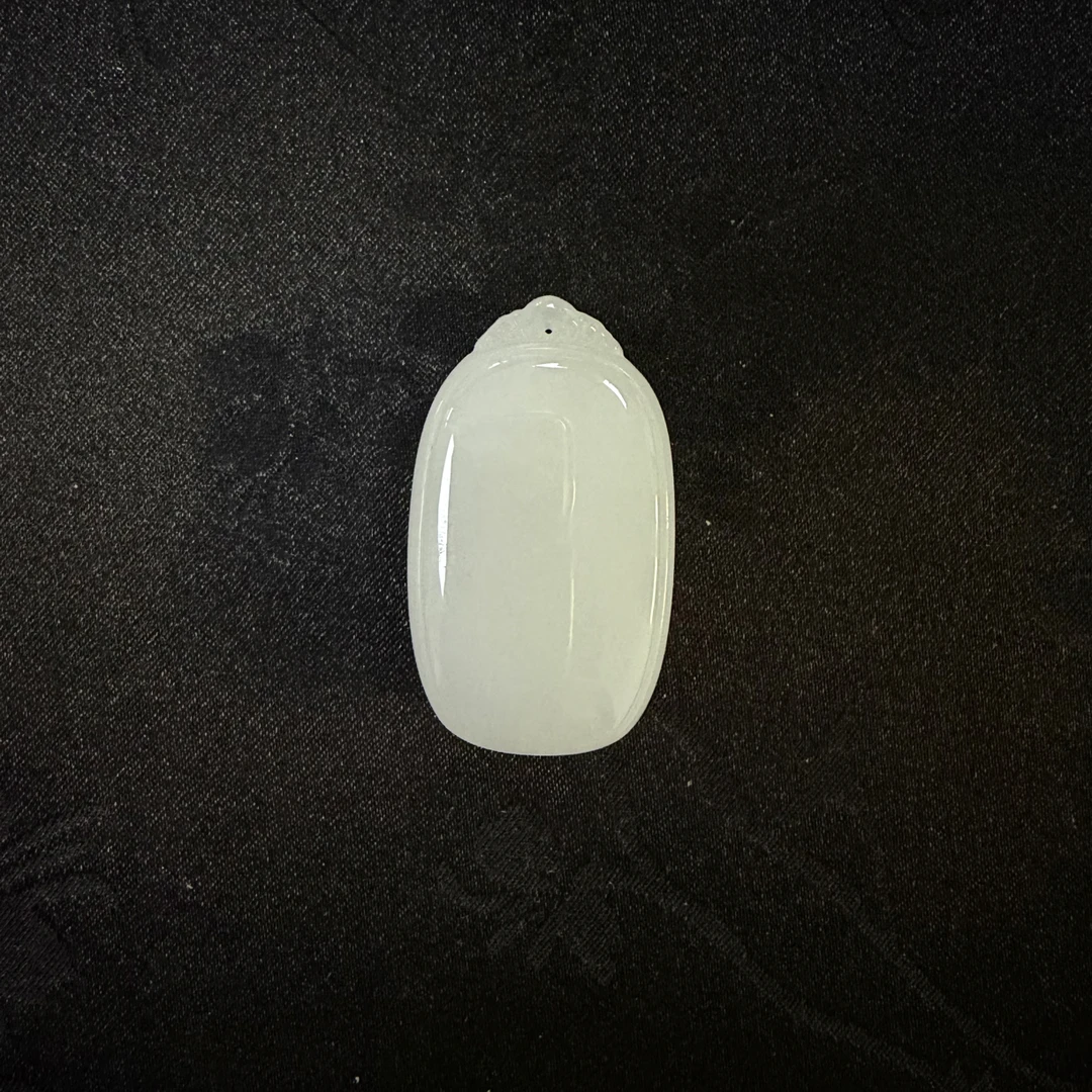 WSP035 和田玉无事牌吊坠 40X23X11.5mm