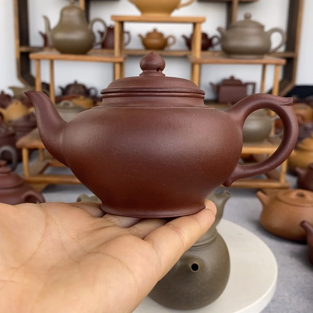 真***诚茶壶紫砂中槽清的