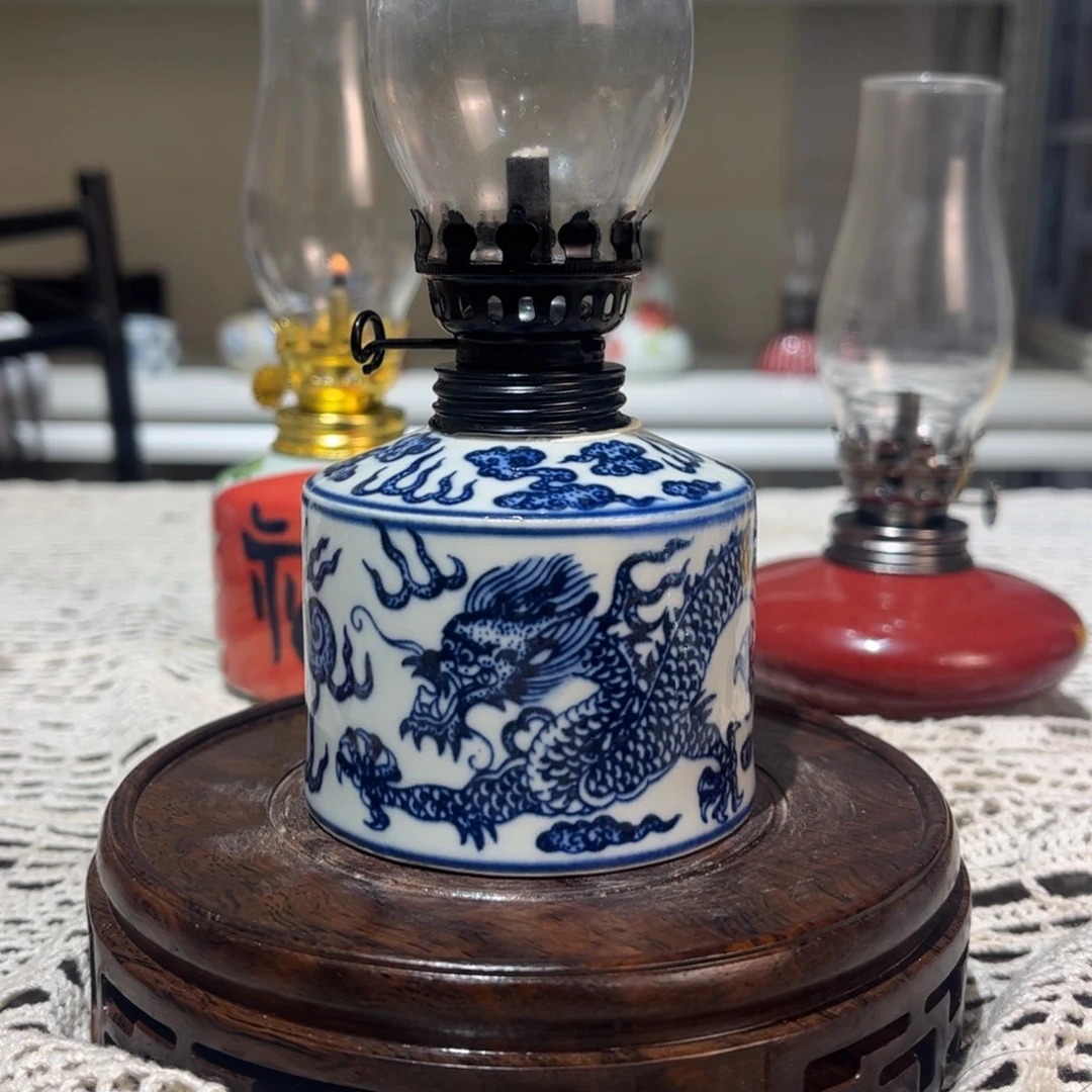 摆件景德镇陶瓷香薰灯