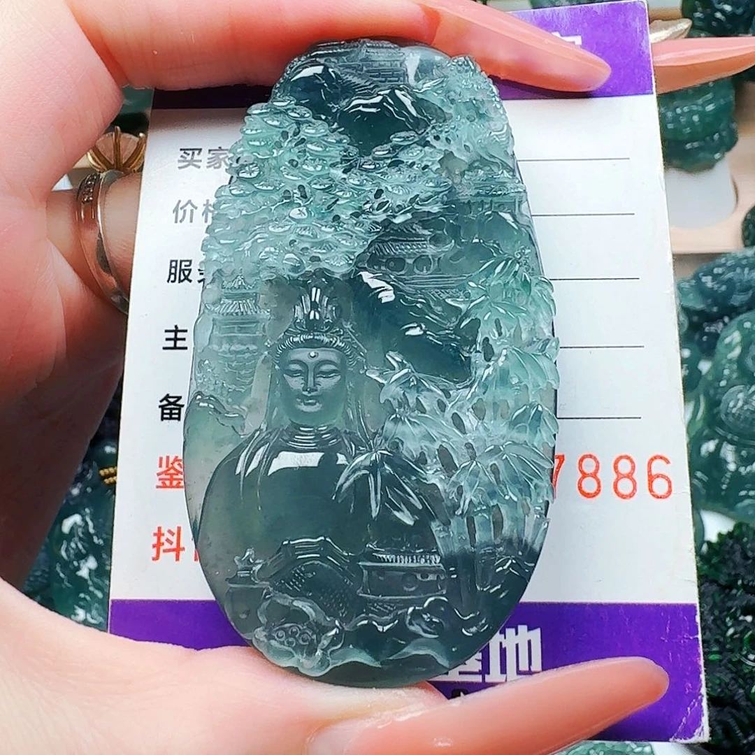 颈饰未镶嵌翡翠纯天然A货翡翠