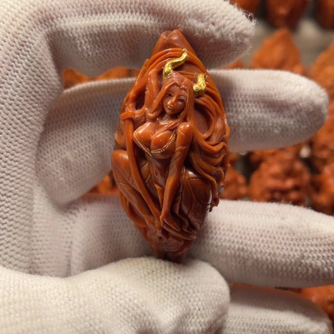 橄榄核手串/手链美女