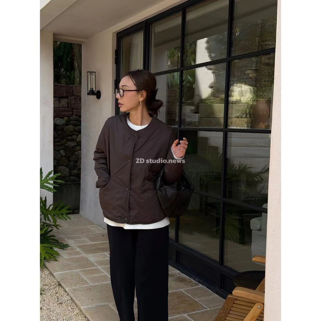 茧型软壳轻薄棉服夹克