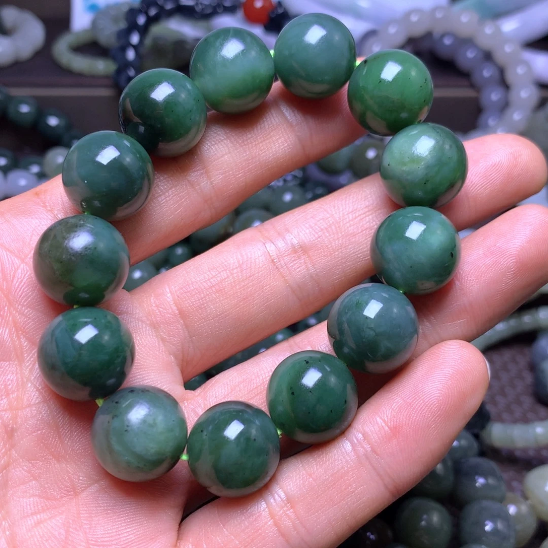 和田玉未镶嵌手串16