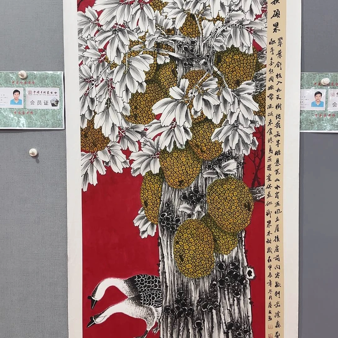 国画国画作品真人手绘