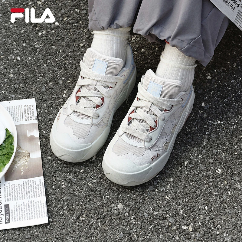 FILA 斐乐官方女鞋OMELETTE复古板鞋2025冬新款蛋包鞋时尚休闲鞋