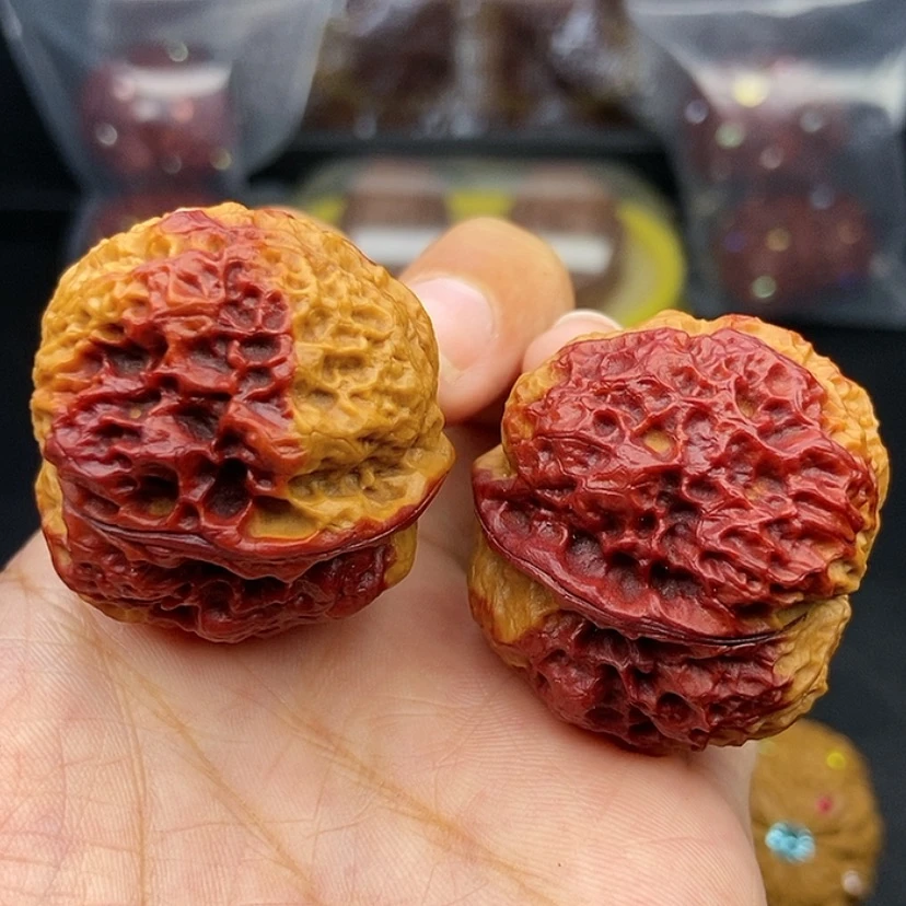 【闪购商品】把件文玩核桃37尺火麒麟金蟾
