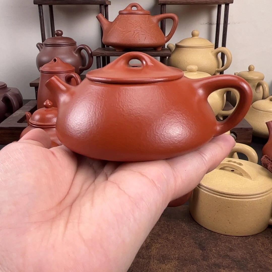 茶壶紫砂全手景舟石瓢140毫升