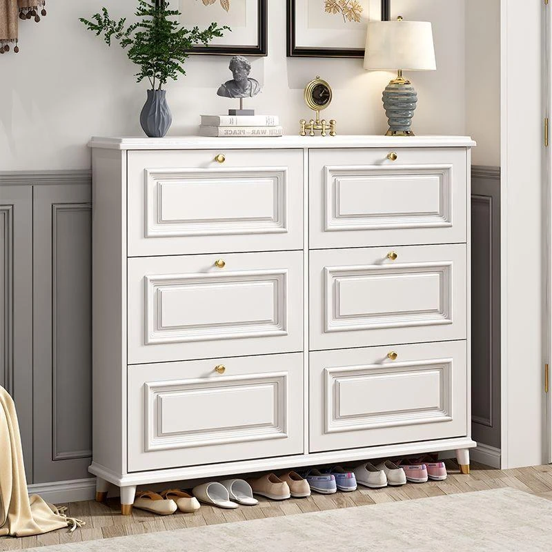 美式超薄翻斗鞋柜家用门口室内新款2025爆款入户玄关柜一小鞋架