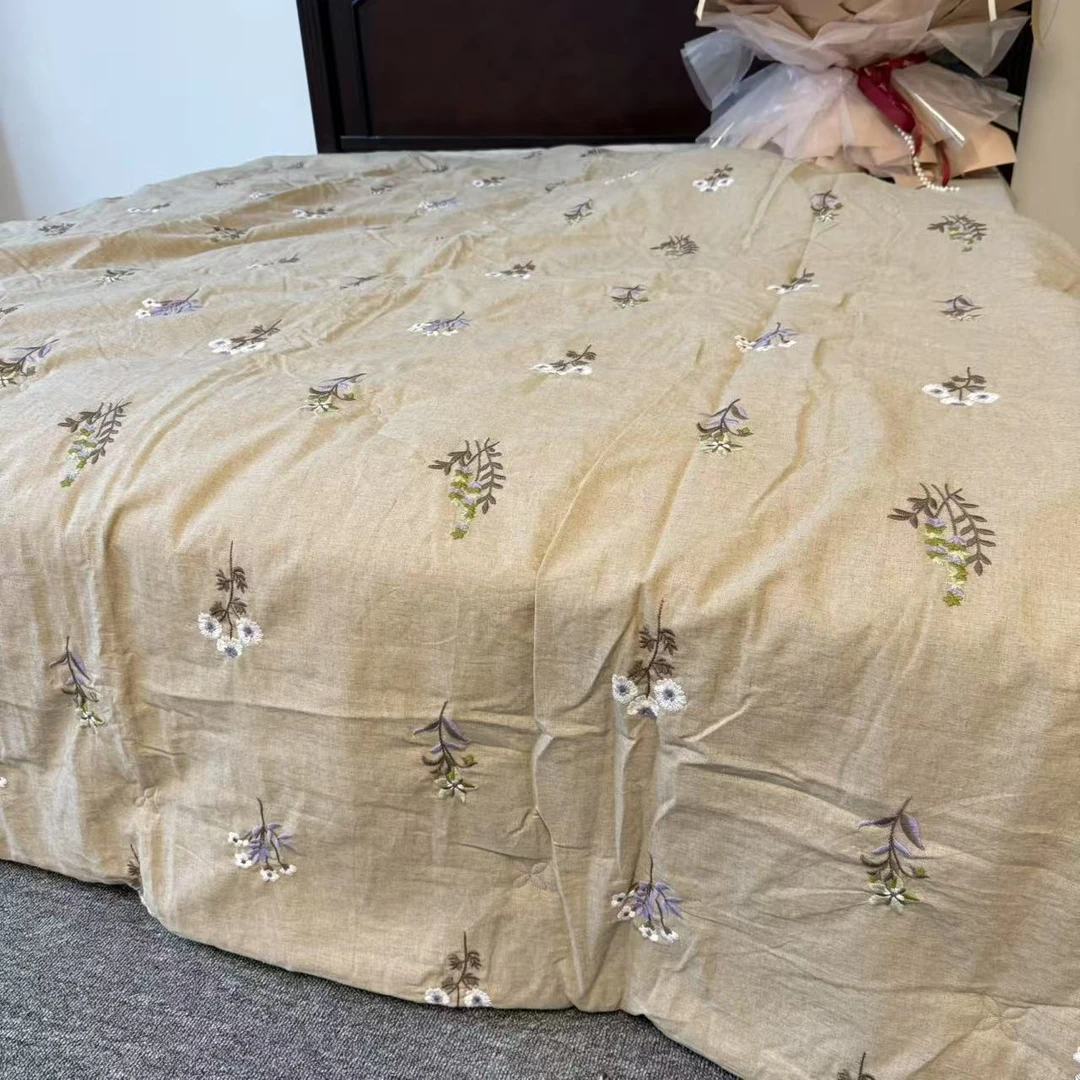 2*2.3罗布麻双人刺绣春秋夏被