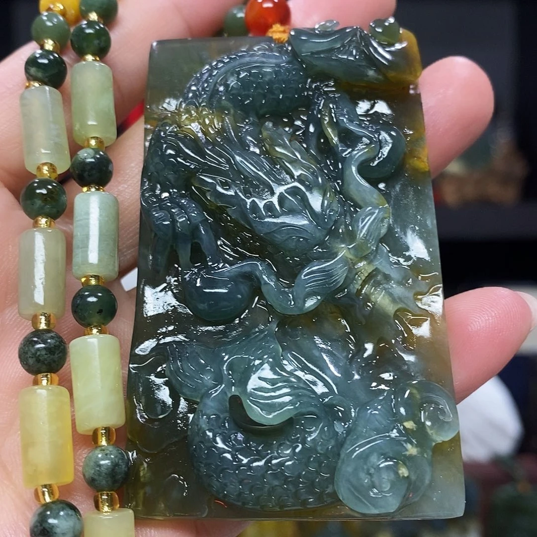 未镶嵌岫玉挂件吊坠