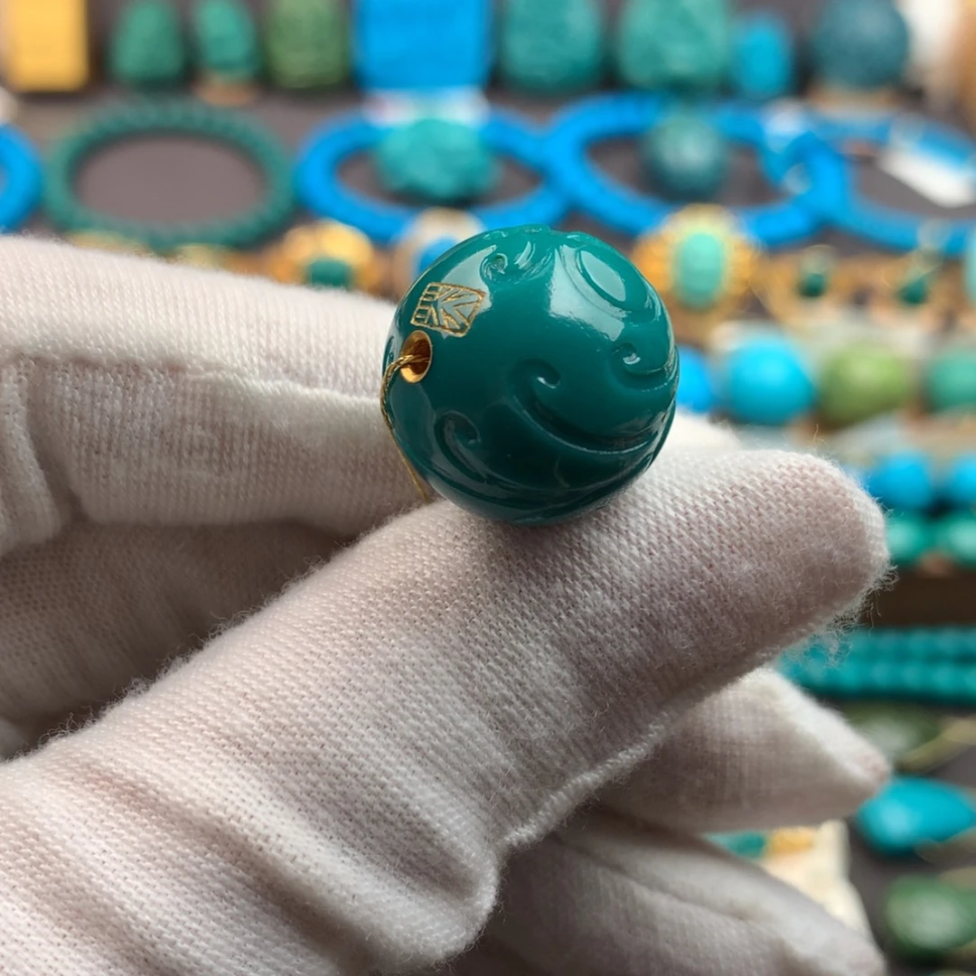 绿松石未镶嵌绿松石16.9mm