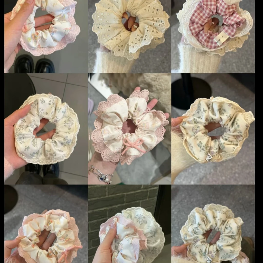 欧美风日韩发圈瑞丽风气质发绳复古甜美风简约法式