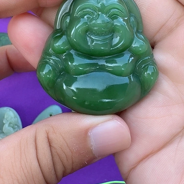 吊坠(不含链)未镶嵌和田玉（碧玉）