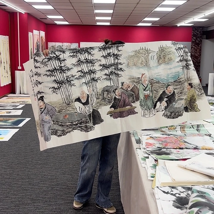 国画人物图画作品