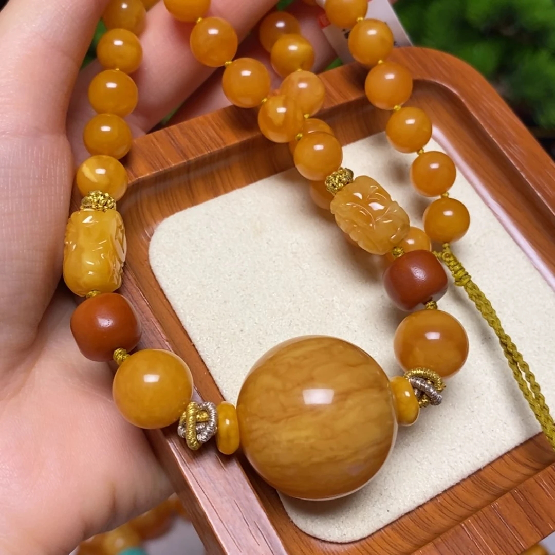 【闪购商品】蜜蜡颈饰未镶嵌项链