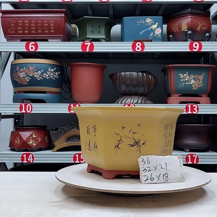 紫砂花盆紫砂花盆